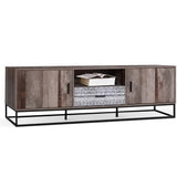 Artiss TV Cabinet Entertainment Unit 180cm Industrial - Side View