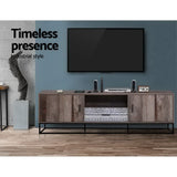 Artiss TV Cabinet Entertainment Unit 180cm Industrial - 45-Degree Angle