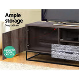 Artiss TV Cabinet Entertainment Unit 180cm Industrial - Rear View