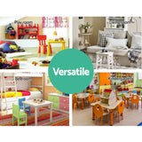 Keezi 4 Tiers Kids Bookshelf Magazine Shelf Children Bookcase Rack Organiser - Low Angle