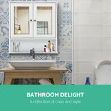 Artiss Bathroom Mirror Cabinet Storage Cupboard - Side View