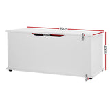 Keezi Kids Toy Box Chest Children Container Storage Clothes Organiser Cabinet - Front View