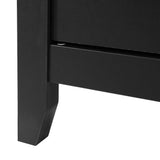 Artiss Buffet Sideboard Shelves Double Doors - Black - Rear View