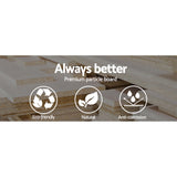 Artiss TV Cabinet Entertainment Unit 180cm Oak White Gary - Close-Up Angle