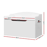 Keezi Kids Toy Box Chest Storage Cabinet Children Clothes Container Organiser - Front View