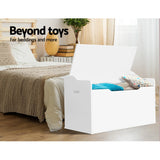 Keezi Kids Toy Box Chest Storage Cabinet Children Clothes Container Organiser - Rear View