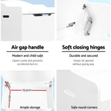 Keezi Kids Toy Box Chest Storage Cabinet Children Clothes Container Organiser - Close-Up Angle