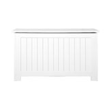 Keezi Eco-Friendly White Wooden Toy Storage Chest for Kids' Rooms - Top-Down View