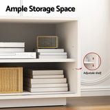 Artiss TV Unit Entertainment Unit Storage Cabinet 160cm White - Close-Up Angle