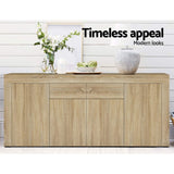 Artiss Buffet Sideboard - DANA Oak - 45-Degree Angle