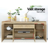Artiss Buffet Sideboard - DANA Oak - Close-Up Angle