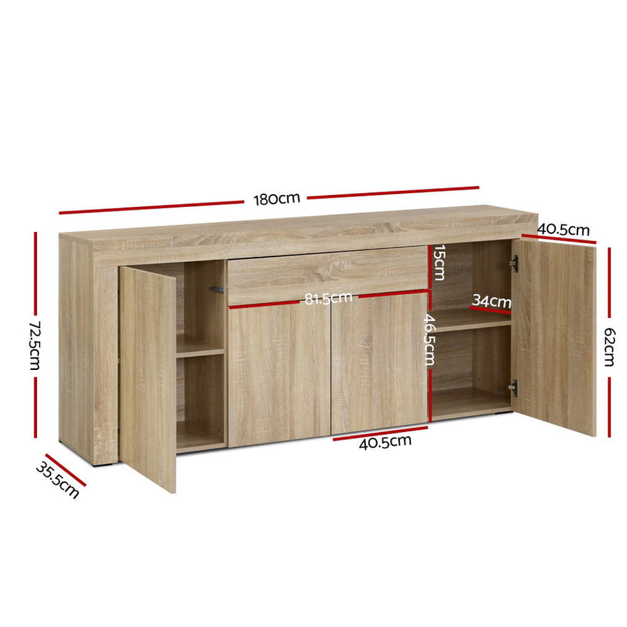 Artiss Buffet Sideboard - DANA Oak, image 3