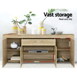 Artiss Buffet Sideboard - DANA Oak - Rear View