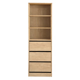Artiss 3 Chest of Drawers Tallboy Cabinet Pine - Top-Down View