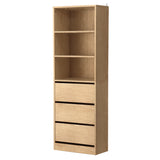 Artiss 3 Chest of Drawers Tallboy Cabinet Pine - Low Angle