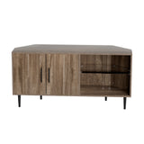 Artiss Corner Entertainment Unit Stand TV Cabinet Open Storage Shelf 120CM - 45-Degree Angle