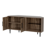 Artiss Corner Entertainment Unit Stand TV Cabinet Open Storage Shelf 120CM - Rear View