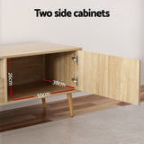 Artiss Entertainment Unit Alex TV Cabinet Storage Drawers 200CM - Close-Up Angle