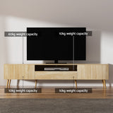 Artiss Entertainment Unit Alex TV Cabinet Storage Drawers 200CM - Low Angle
