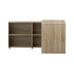 Artiss Computer Desk Bookshelf Oak 130CM