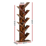 Artiss Tree Bookshelf 9 Tiers Walnut
