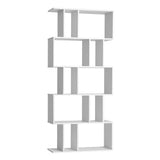 Artiss Bookshelf 5 Tiers - RITA White - Front View