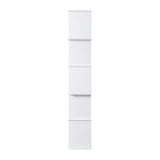 Artiss Bookshelf 5 Tiers - RITA White - 45-Degree Angle