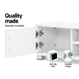 Artiss Entertainment Unit TV Cabinet 120cm White Dylan - Close-Up Angle