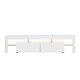 Artiss Entertainment Unit TV Cabinet LED 189cm White Elo - 45-Degree Angle
