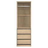 Artiss Wardrobe Clothes Closet Storage Organizer Pine - Top-Down View