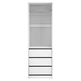 Artiss Wardrobe Clothes Closet Storage Organizer White - Top-Down View