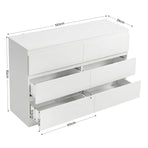 Artiss 6 Chest of Drawers Lowboy White