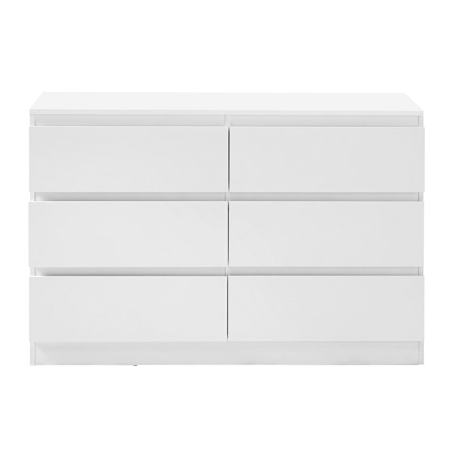 Artiss 6 Chest of Drawers Lowboy White