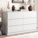 Artiss 6 Chest of Drawers Lowboy White - Extra Image