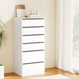 Artiss 6 Chest of Drawers Dresser Tallboy White - Low Angle