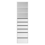 Artiss 6 Chest of Drawers Tallboy Cabinet White - Top-Down View