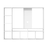 Artiss Entertainment Center Unit TV Stand TV Cabinet Open Shelves 183CM White - Side View