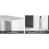 Artiss Entertainment Center Unit TV Stand TV Cabinet Open Shelves 183CM White - Close-Up Angle