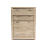 Artiss 5 Chest of Drawers - MAXI Pine - 45-Degree Angle