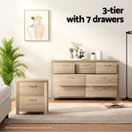 Artiss 7 Chest of Drawers - MAXI Pine, image 6