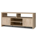 Artiss TV Cabinet Entertainment Unit 140cm Oak Ken - Side View