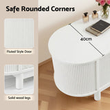 Artiss TV Unit Entertainment Unit Storage Cabinet 160cm White - Rear View