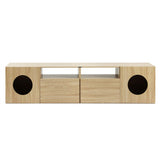 Artiss 185CM TV Unit with Cat House Storage Cabinet Pine - 45-Degree Angle