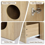 Artiss 185CM TV Unit with Cat House Storage Cabinet Pine - Extra Image