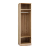 Artiss Wardrobe Clothes Closet Storage Organizer Shelf Pine - Low Angle
