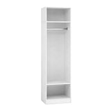 Artiss Wardrobe Clothes Closet Storage Organizer Shelf White - Low Angle