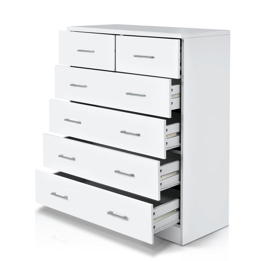Artiss 6 Chest of Drawers - ANDES White, image 3