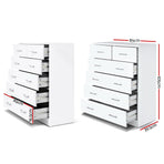 Artiss 6 Chest of Drawers - ANDES White, image 4
