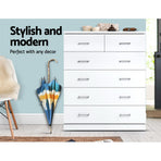 Artiss 6 Chest of Drawers - ANDES White, image 5