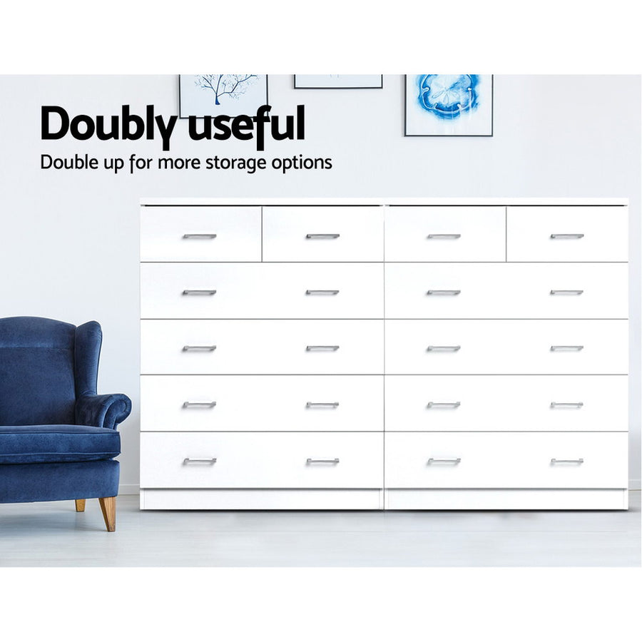 Artiss 6 Chest of Drawers - ANDES White, image 8